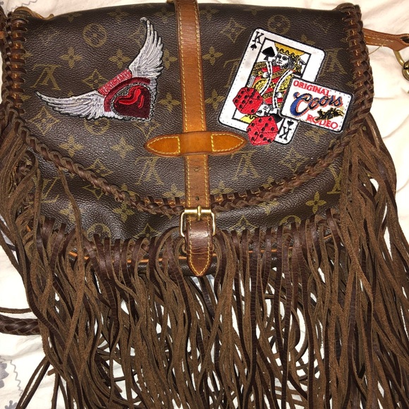 Authentic Louis Vuitton bag (Vintage Boho revamp) - Picture 4 of 8